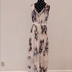 Little Mistress London Sleeveless Pleated Dress